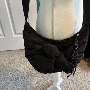 Dolce Vita Black Crossbody Bag with Knot Accent